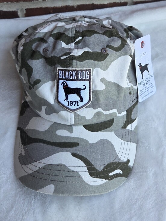 The Black Dog Other - The Black Dog 1971 Camo Baseball Cap Adjustable Lightweight Classic Curved Hat N